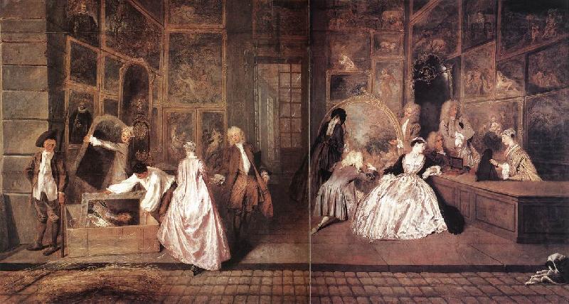 L Enseigne de Gersaint, WATTEAU, Antoine